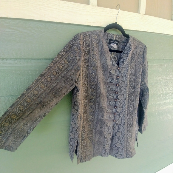 Vintage Kimono Military Styled Blazer - Picture 3 of 6